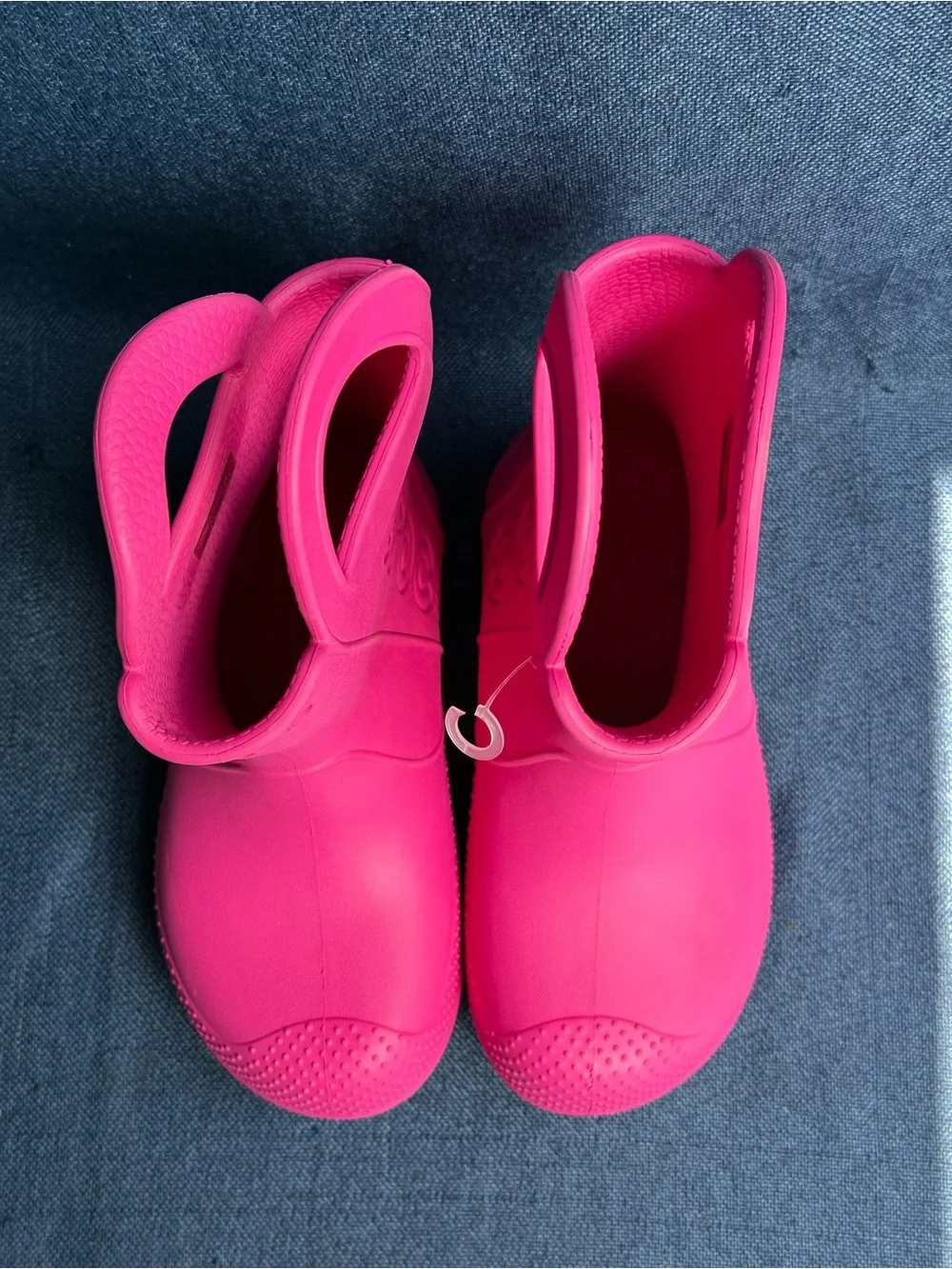 Crocs Kids Handle It Rain Boots Candy Pink Waterproof Toddler Shoes Size C 12